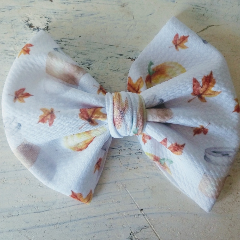 Pumpkin Spice Latte Bow